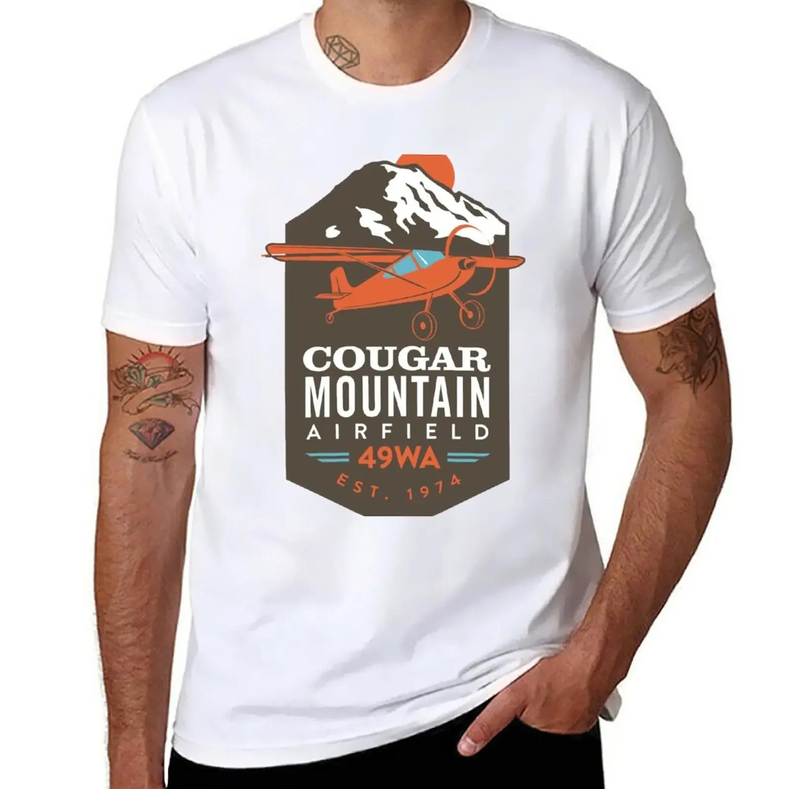 

Футболка cougarmountainairfield _ 2020 _ 1, летний топ, милые топы, мужская одежда