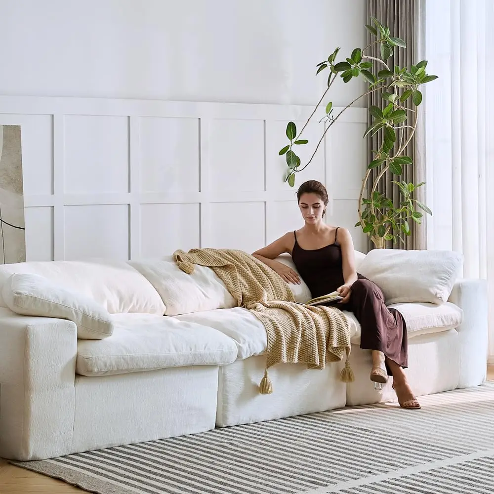 120" Cloud Sectional Sofa 5