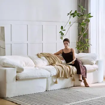 120" Cloud Sectional Sofa 5