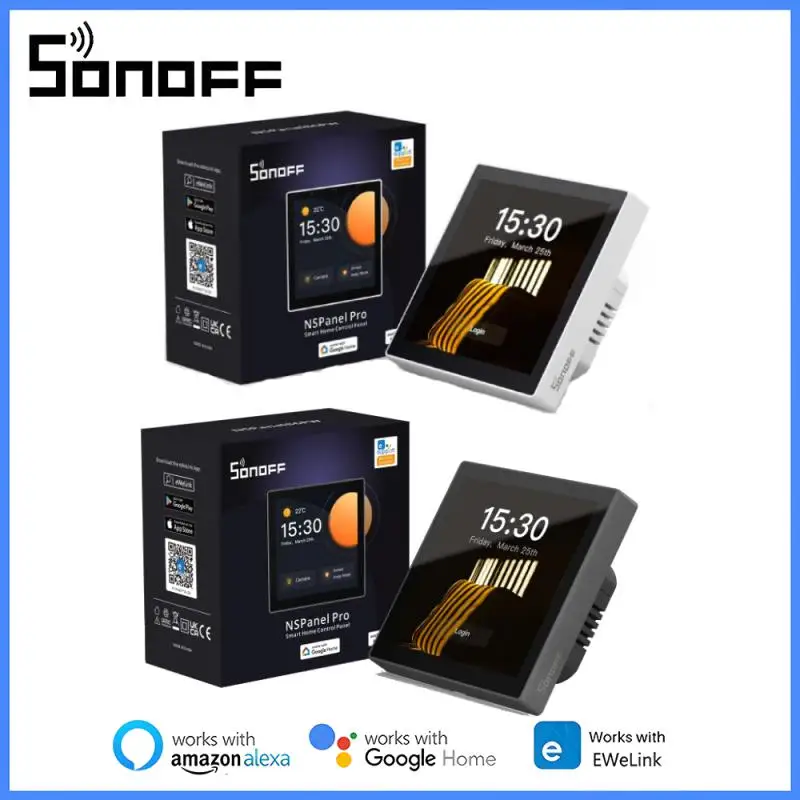 

SONOFF 3.95" NSPanel Pro Smart Home Control Panel EU HMI TFT Touch Screen Smart Scene Display For Alexa Google Voice Control