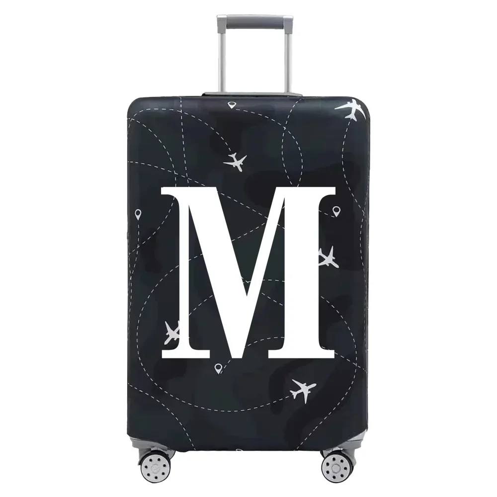 Stretch Fabric Luggage Protective Cover Dust Cover Anti-Scratch Suitcase Suit for 18-32 Inch Bag White Letter Travel Accessories luggage cover