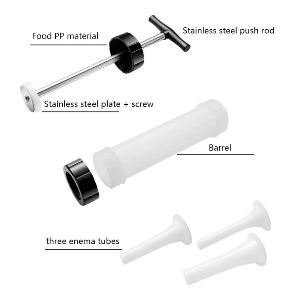 Manual Sausage Filling Machine Meat Stuffer Filler Salami Make Sausage Machine Homemade Tools Kitchen Supplies sausage stuffing machine