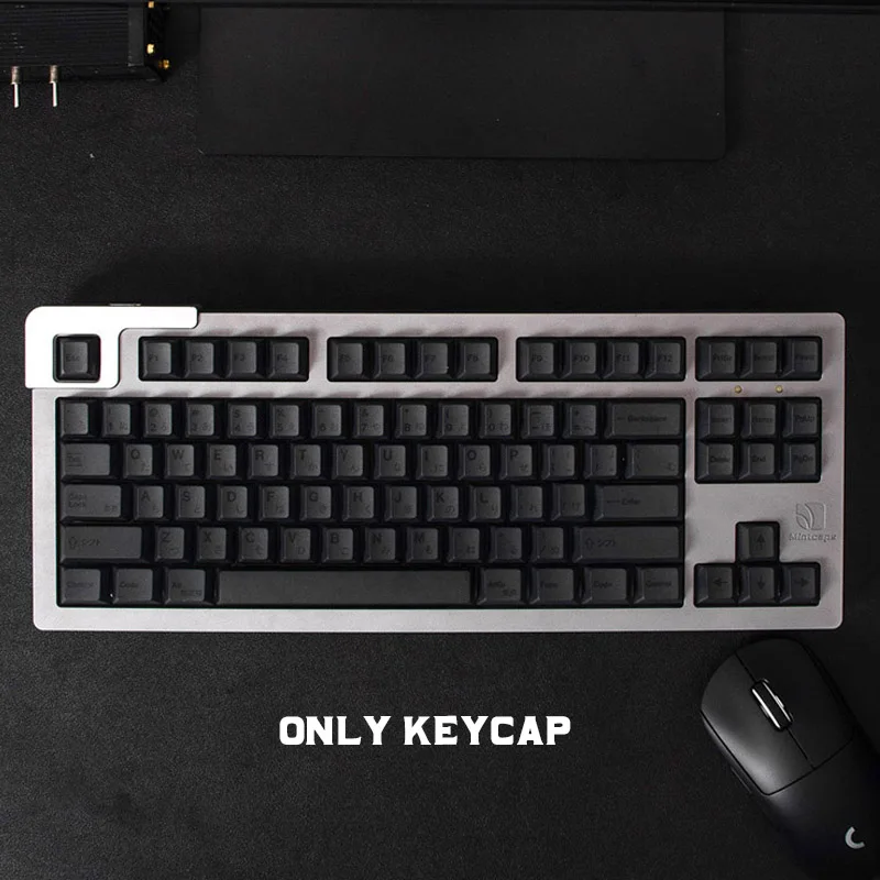 Gmk Clones Keycaps Escuros Teclado Mecânico Pbt Dye Sub Keycap Perfil Cereja 68 89 75 87 Layouts 144 Chaves - Imagem 6