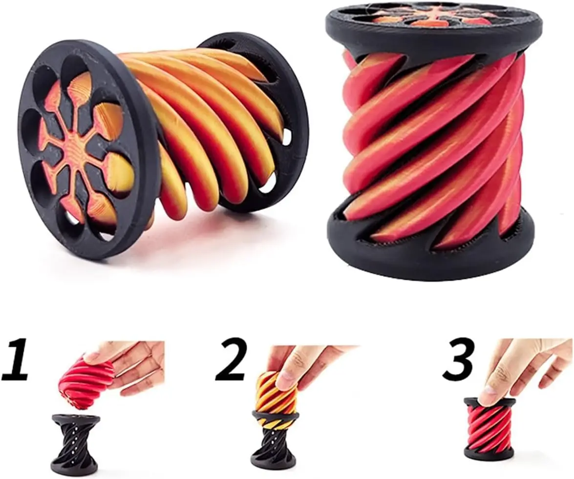 Impossible Pyramid Passthrough Sculpture Helix Screw Fidget 3D Toy Spiral Cone Decompression Anxiety Relief Kid Adult Toy Gift