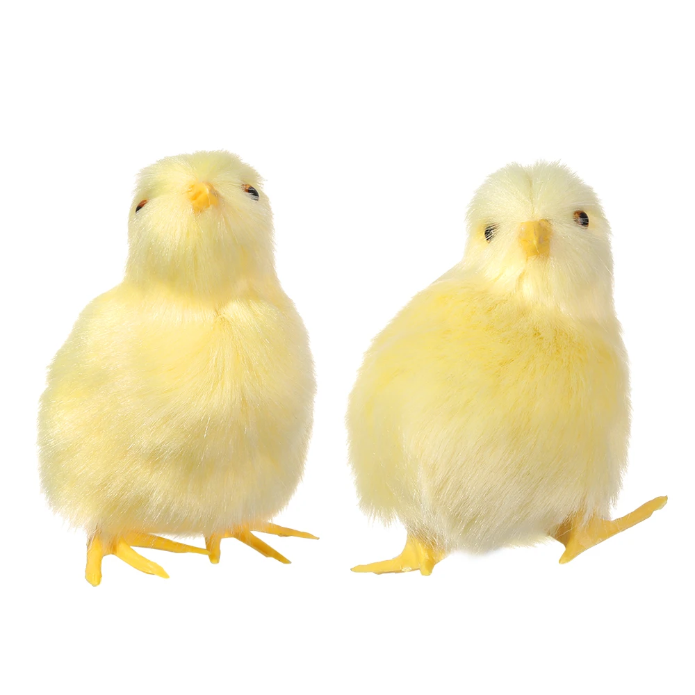 

Realistic Furry Animal Doll Simulation Chick Soft Plush Toy Children Cognition Chicken Model Sound Chicken Easter Gift Kids Toys