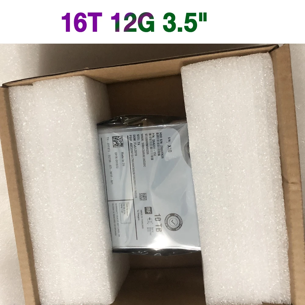 16T Per Dell R730 R740 Sas 12G 3.5 "24 Hf9 024 Hf9 Hdd Server Muslimah