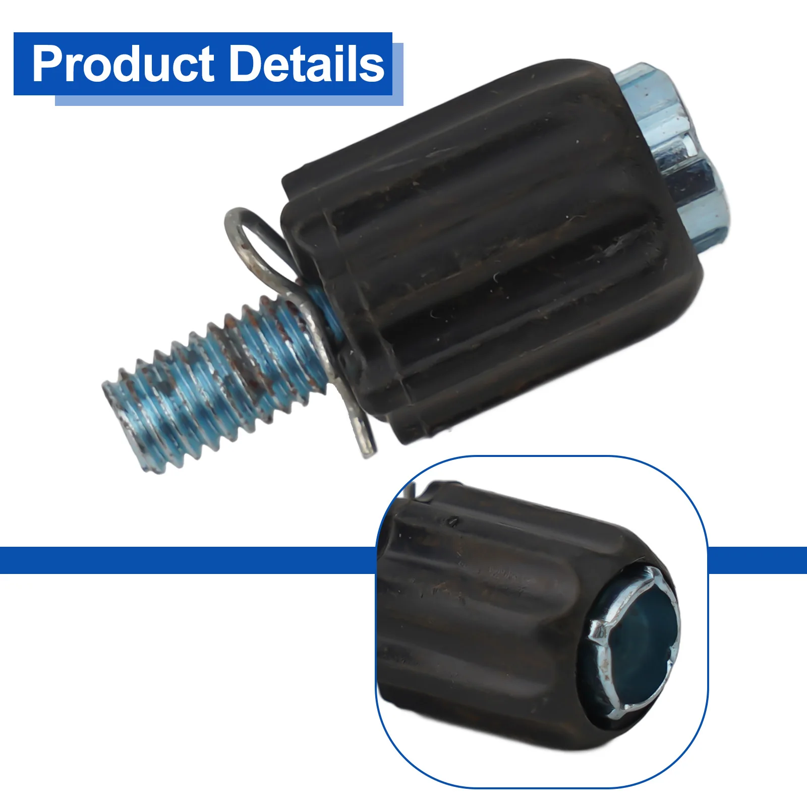 2 stücke Mountainbike Bremse Einstellen Schrauben 26x12mm M5 Gewinde Unterrohr Schaltwerk Schrauben Teller Fahrrad Getriebe Kabel Zubehör – Detail 4