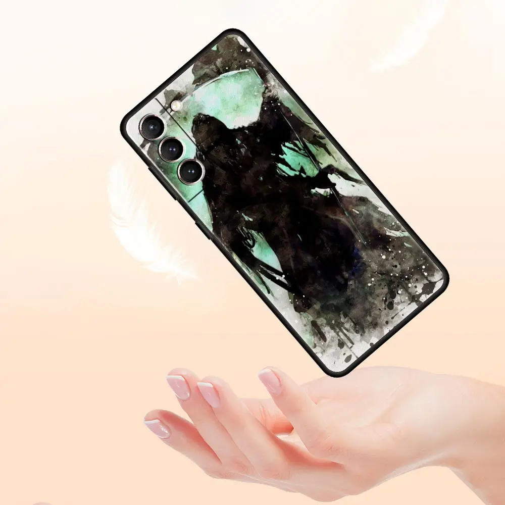 Silicone Phone Case with Grim Reaper Skull Skeleton Design