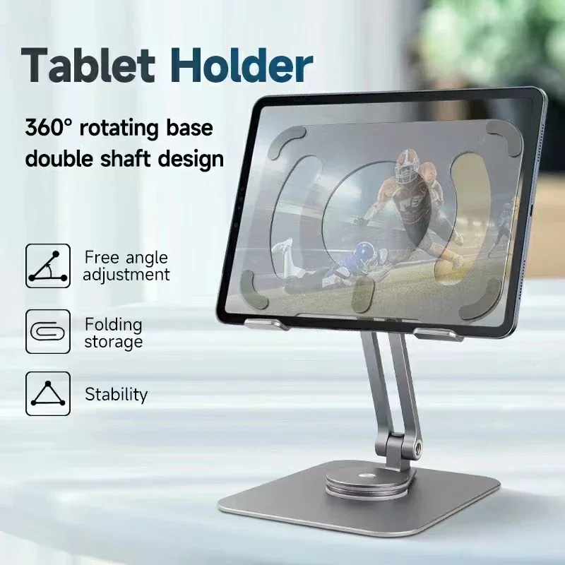 Sleek Metal Anti-Slip Tablet Stand and Holder