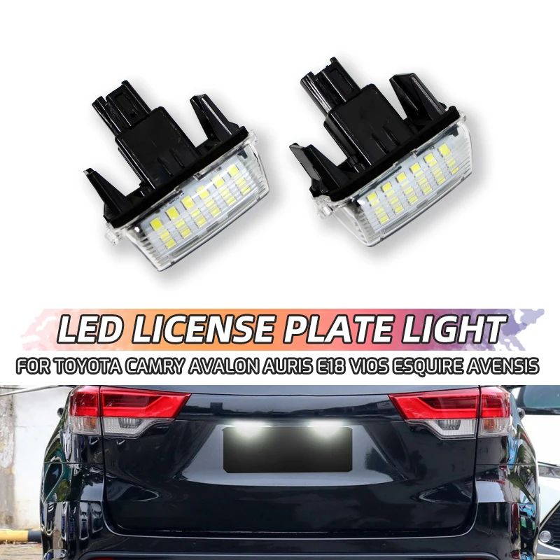

Для Toyota Auris E18 Dodge re Avensis Dodge EZ Ноев Proace City SAI 2PC светодиодный номерной знак Светильник лампы