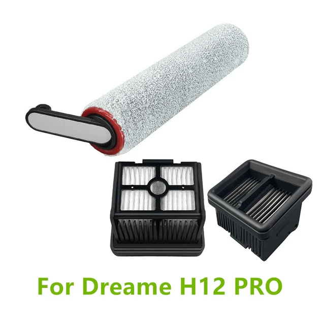 Brosse à rouleau de rechange pour Dreame H12 PRO, filtre HEPA, accessoires  pour machine à laver les sols, 3 pièces/ensemble - AliExpress