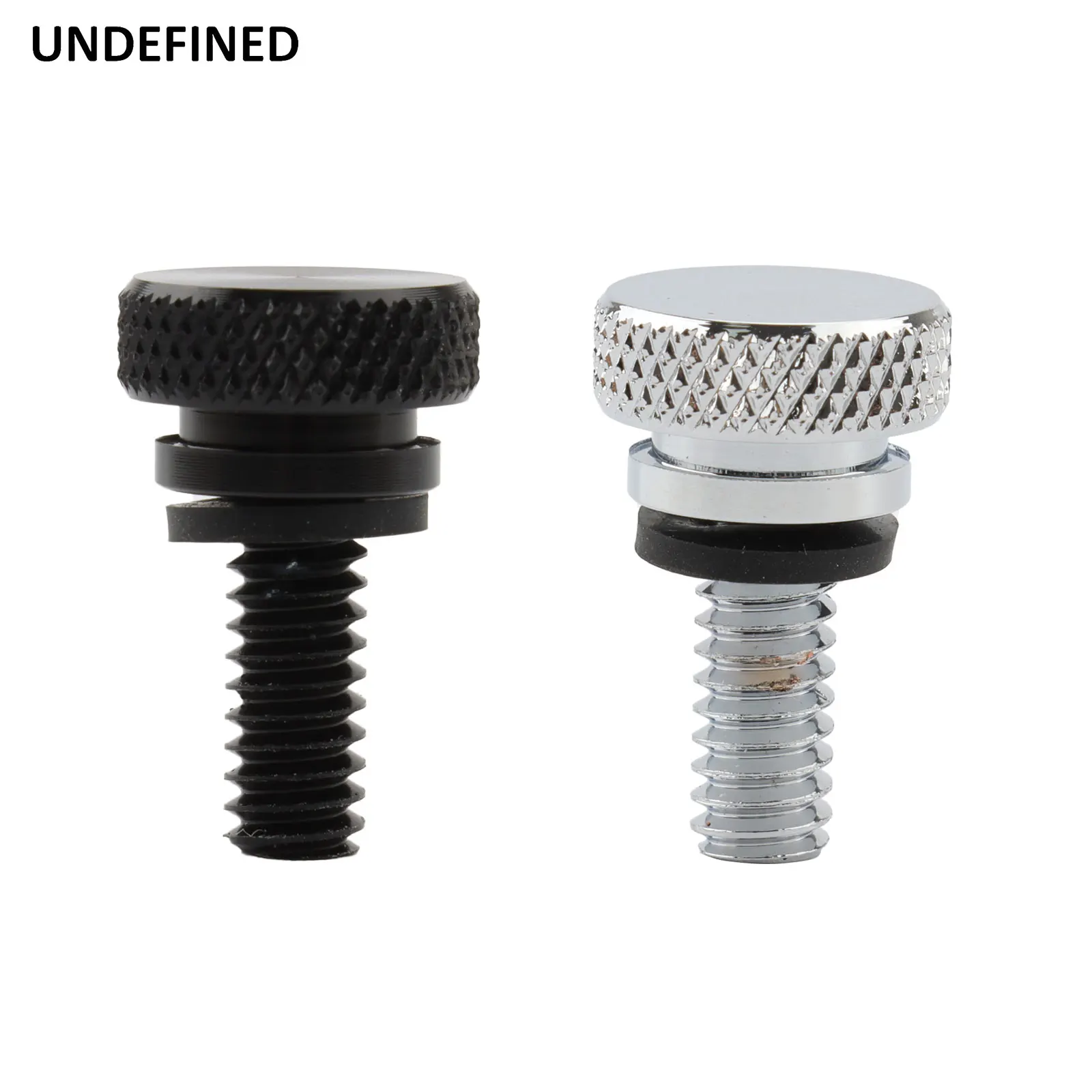 

Motorcycle Black/Chrome Seat Bolt Tab Screw For Harley Touring Road King Street Glide Softail Fatboy Dyna Sportster Street Bob