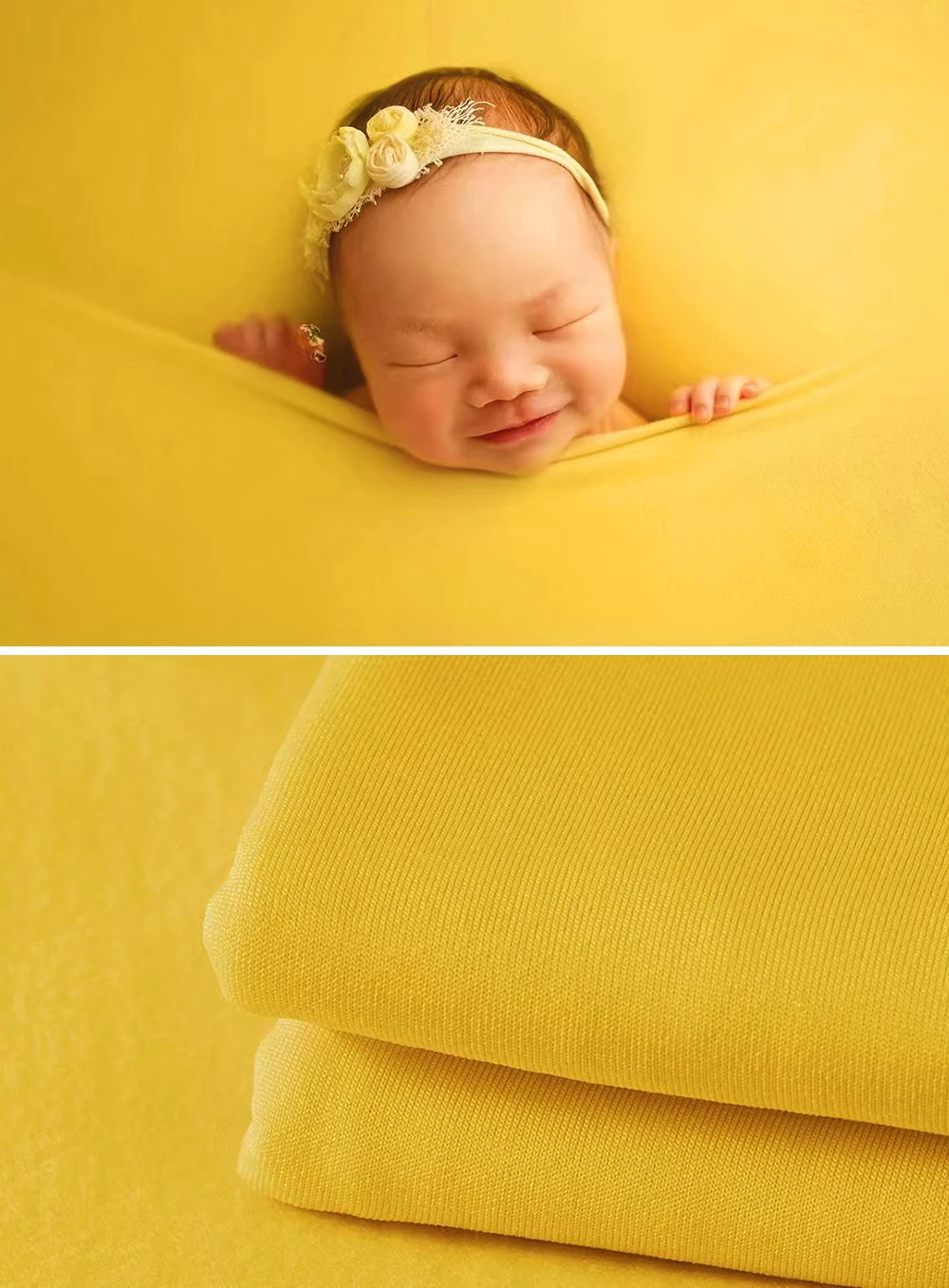 Luxurious Newborn Photography Wrap Blanket & Backdrop Set