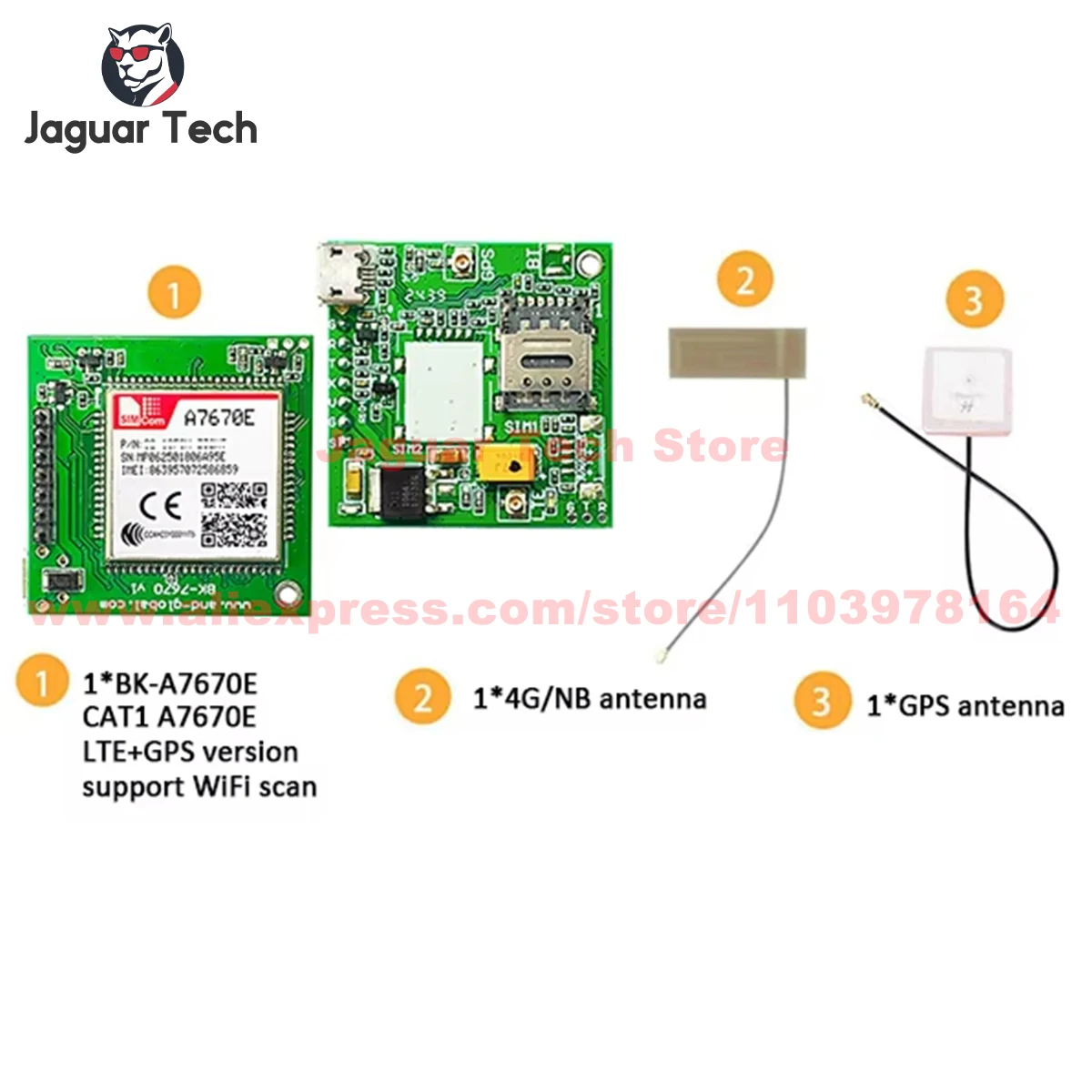 S imcom A7670E 4G LTE Cat 1 GSM GPRS module Board Multi Band Single Sim ...
