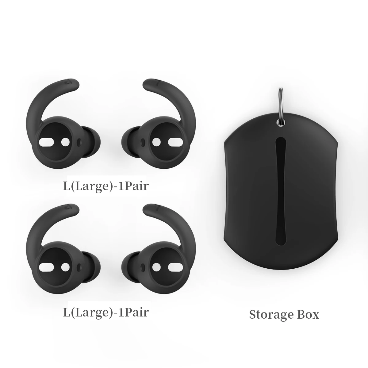 Anti-drop Silicone Ear Tips for Apple Airpods 1/2 Eartips for JBL T225TWS Earbuds for FreeBuds4 TWS Sports Tips Earhook