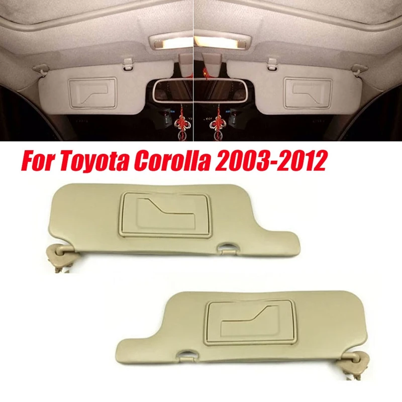 

Внутренний солнцезащитный козырек для Toyota Corolla 2003-2012, передний ветровой козырек от солнца, солнцезащитный козырек с зеркалом