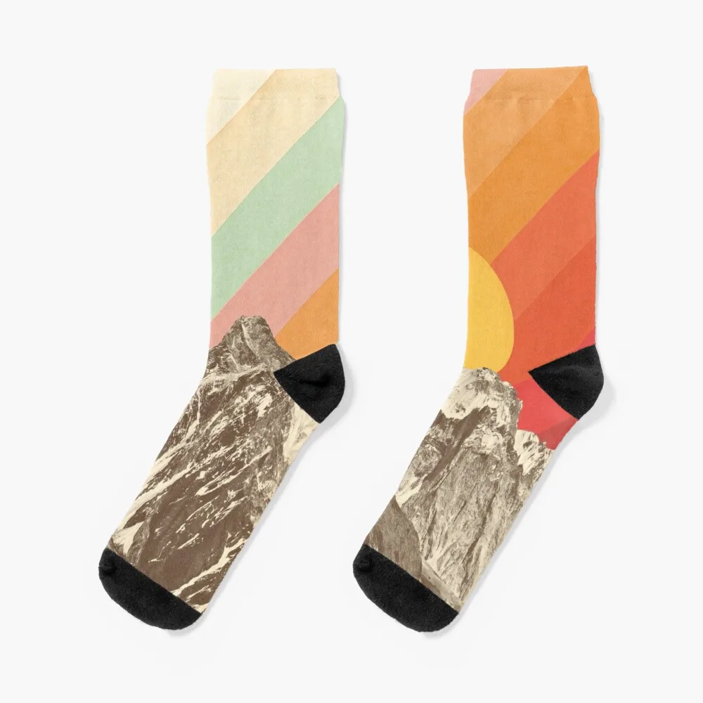 

Mountainscape #1 Socks cycling winter gifts luxury Thermal man winter Luxury Woman Socks Men's