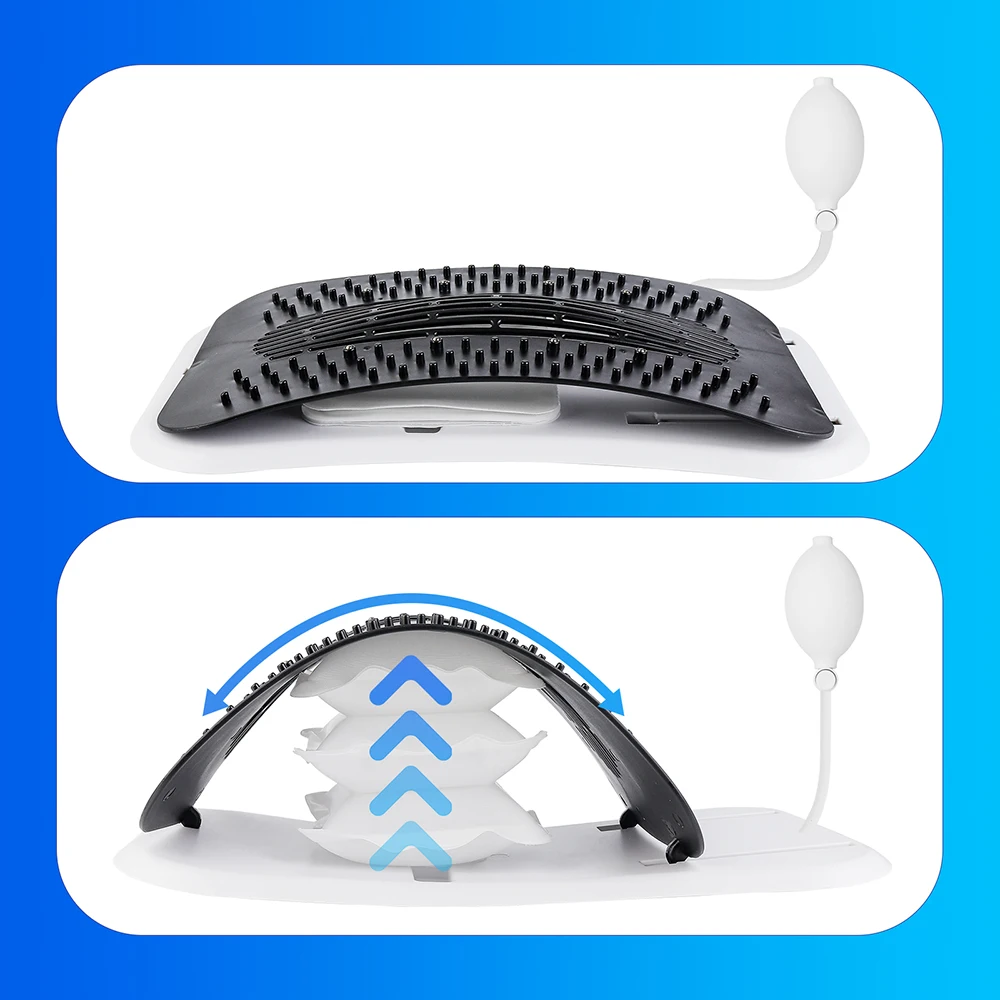 Lumbar Soothing Device To Relieve Pain Manual Or Electric Lumbar Stretcher Mat Yoga Fitness Pad Lumbar Vertebrae Back Corrector