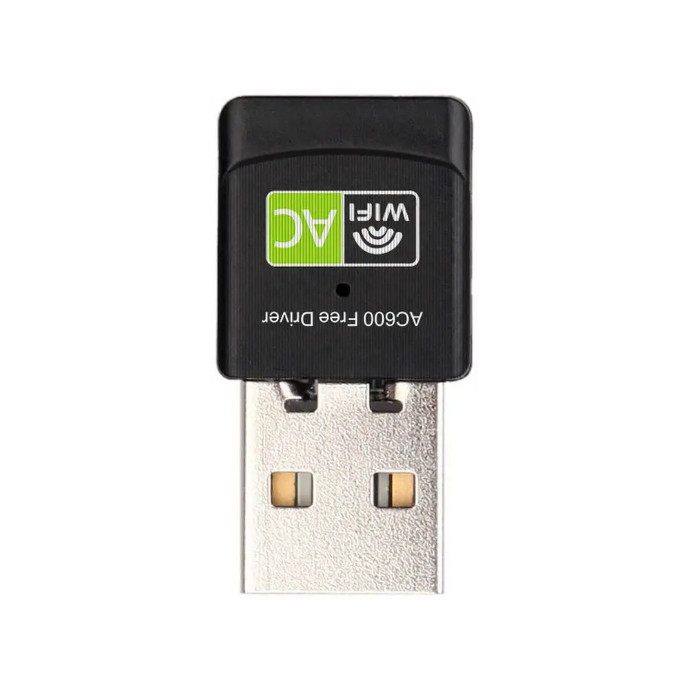 Adattatore Wifi Usb Dual Band 2.4G 5Ghz Antenna Usb Lan Ethernet Pc Ac Wifi Ricevitore Adattatore Wireless Adattatore Wifi 600Mbps