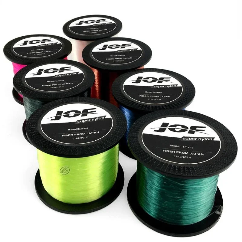 Nylon Fishing Line 500M/1000M Japanese Durable Fluorocarbon Sea Fishing  Line 0.8-8.0 Super Strong Monofilament Thread Bulk Spool