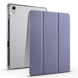 Premium PU Leather Tablet Case with Pencil Holder - Soft Protective Cover for OnePlus Pad 4 (Lavender gray)
