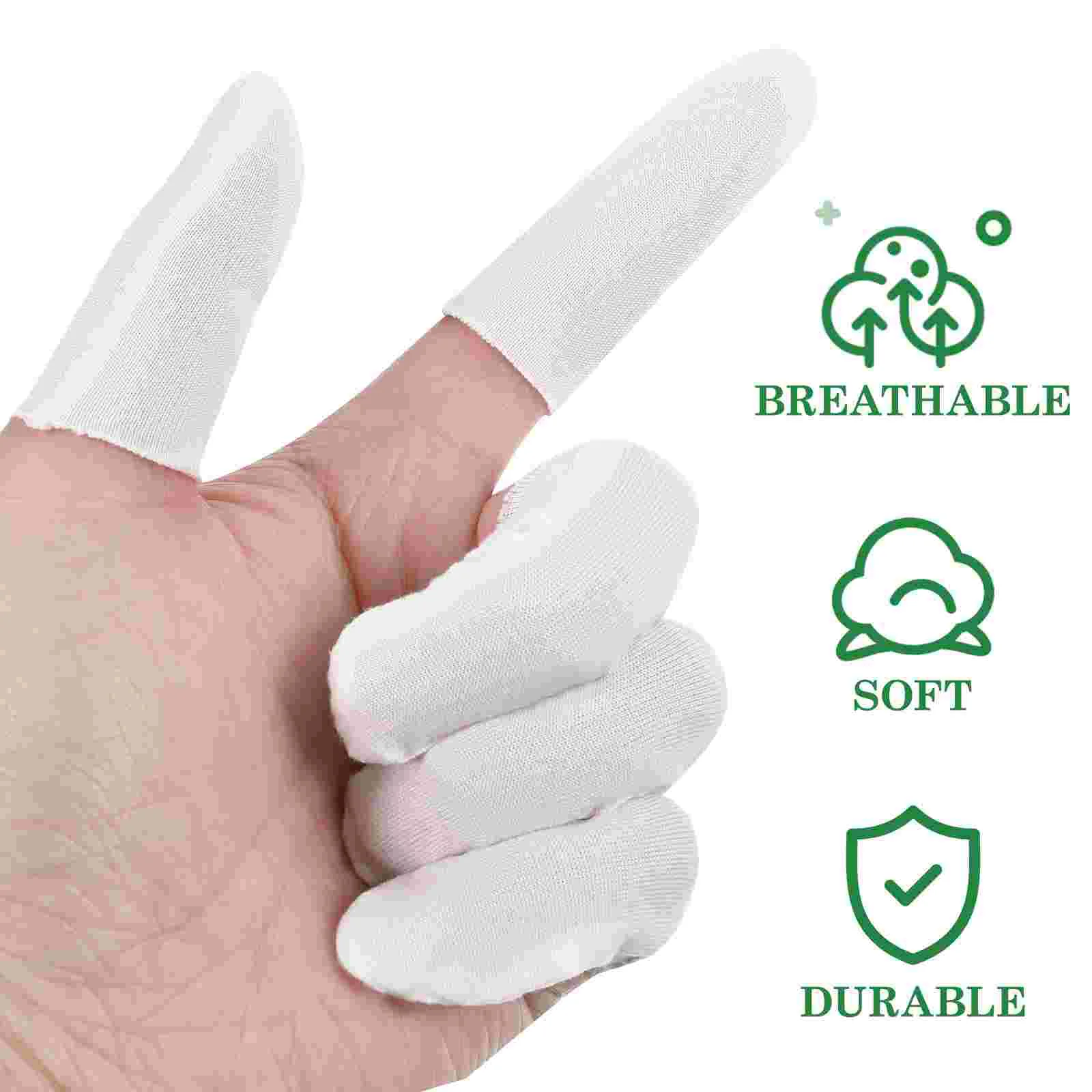 Finger Protector Safety Supplies Thumb Cots Cotton Sleeve Protectors Sleeves Covers Guards 200 Pcs