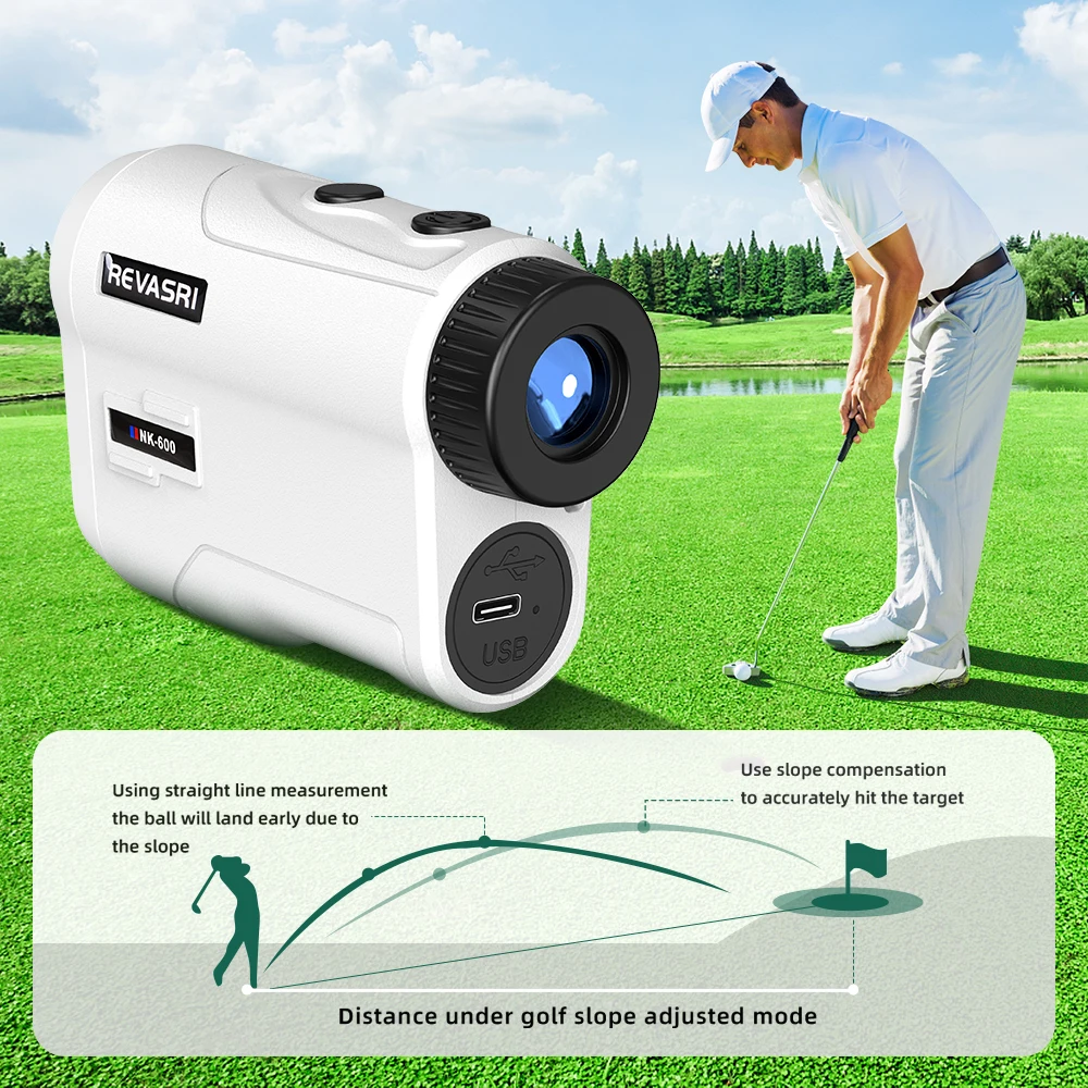 REVASRI REVASRI 1000 verges Mini télémètre laser de golf rechargeable