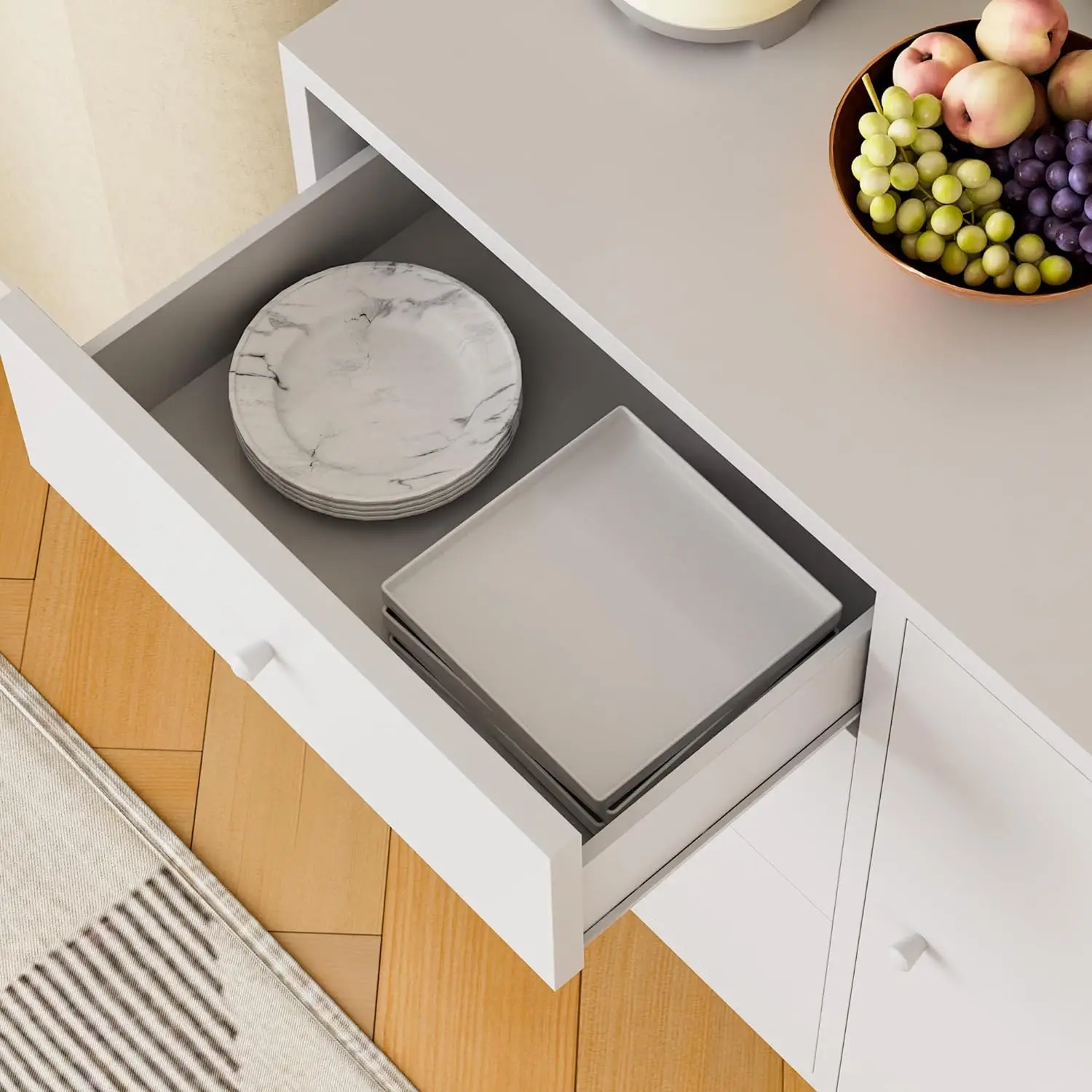 Buffet Cabinet with Storage Drawers and Door