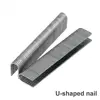 1000pcs Stainless Steel  Electric Pneumatic Nail Gun Straight Nail U Nail fit for Electric Straight Nail Gun Staples Pneumatic 2