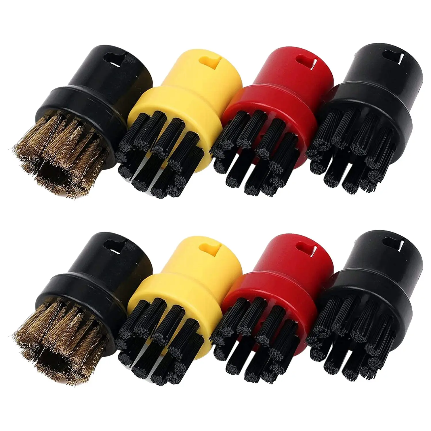 

8Pcs Nylon + Brass Wire Brush, Steam Cleaning Nozzles for Karcher SC1 SC2 SC3 SC4 SC5 SC7 CTK1 Steam Cleaner