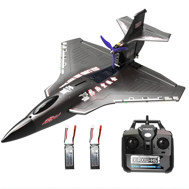 Avión de control remoto H650 controlado por radio, modelo de juguete, motor sin escobillas, eléctrico, agua, tierra, aire, ala fija, espuma, impermeable, regalo