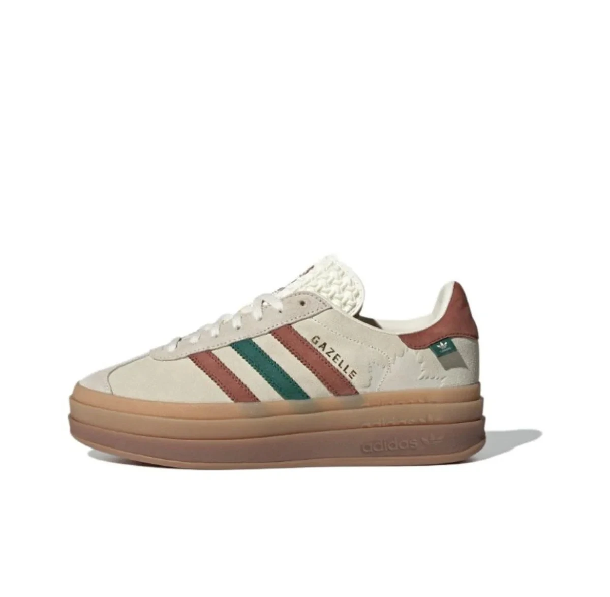 adidas Gazelle Bold True Pink (Women's) IE0420 Versatile everyday thick bottom low top women's