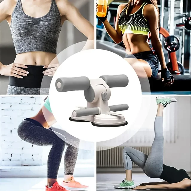 Portable Sit Up Bar for Home Gym - Ab Workout Equipment w/ Non-Slip Foot Holder & Suction Cups, Core Trainer for Men/Women 2