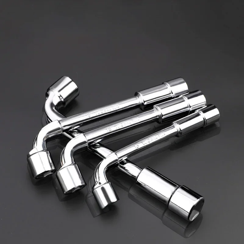 Hardware Tools - Mirror Perforated Wrench - L-shaped Elbow Socket Wrench -7-shaped Milling Mouth Manual Pipe Wrench 3