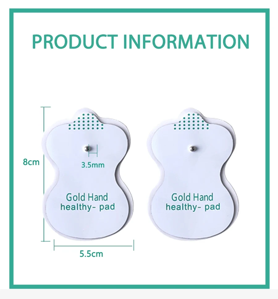 10/20pcs Electrode Pads Reusable Massage Patch For Tens Digital Therapy Machine Electrodes Digital Therapy Massage 3.5mm