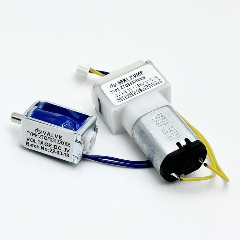 

Маленький Электрический воздушный насос с мотором 030, постоянный ток 3 в, 3,7 в + нормально открытый Соленоидный клапан, мини кислородный воздушный насос, сфигмоманометр, счетчик