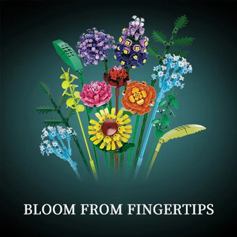 Creative Expert MOC 11001 The Words of Azure Flowers Sunflower