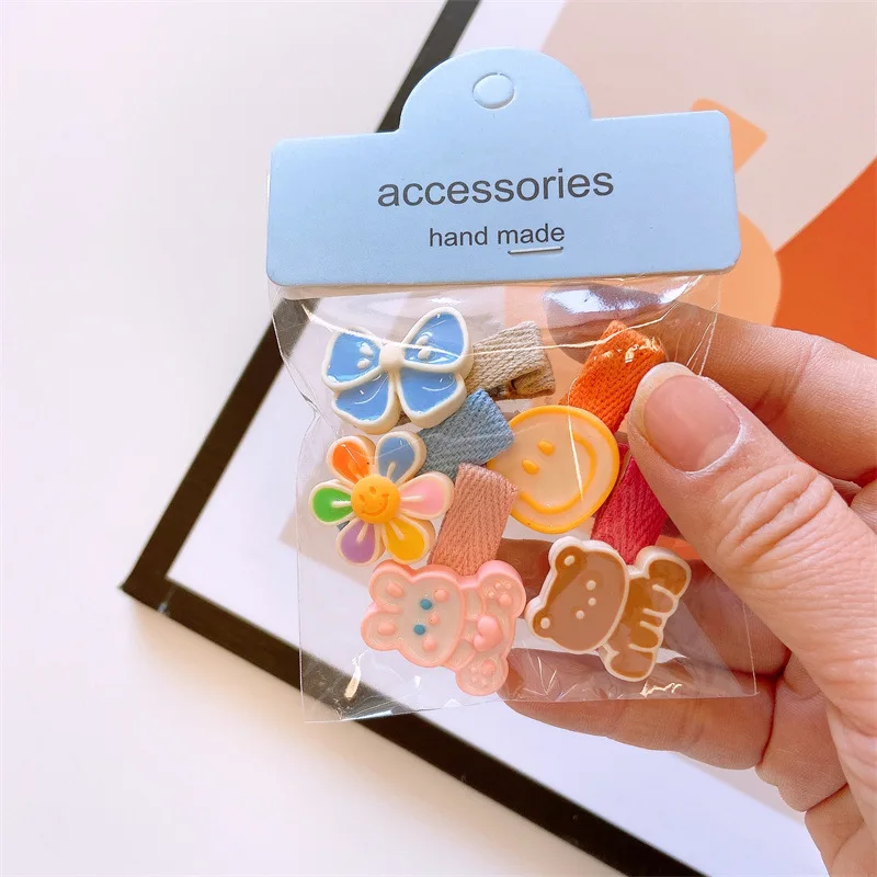 5 teile/satz süße Baby Mädchen Haars pangen Herz Mini haarspangen mädchen Blume haarspange Prinzessin haarklammer haarschmuck mädchen – Detail 10