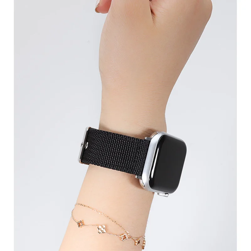 Stylish Canvas Nylon Band with Butterfly Buckle