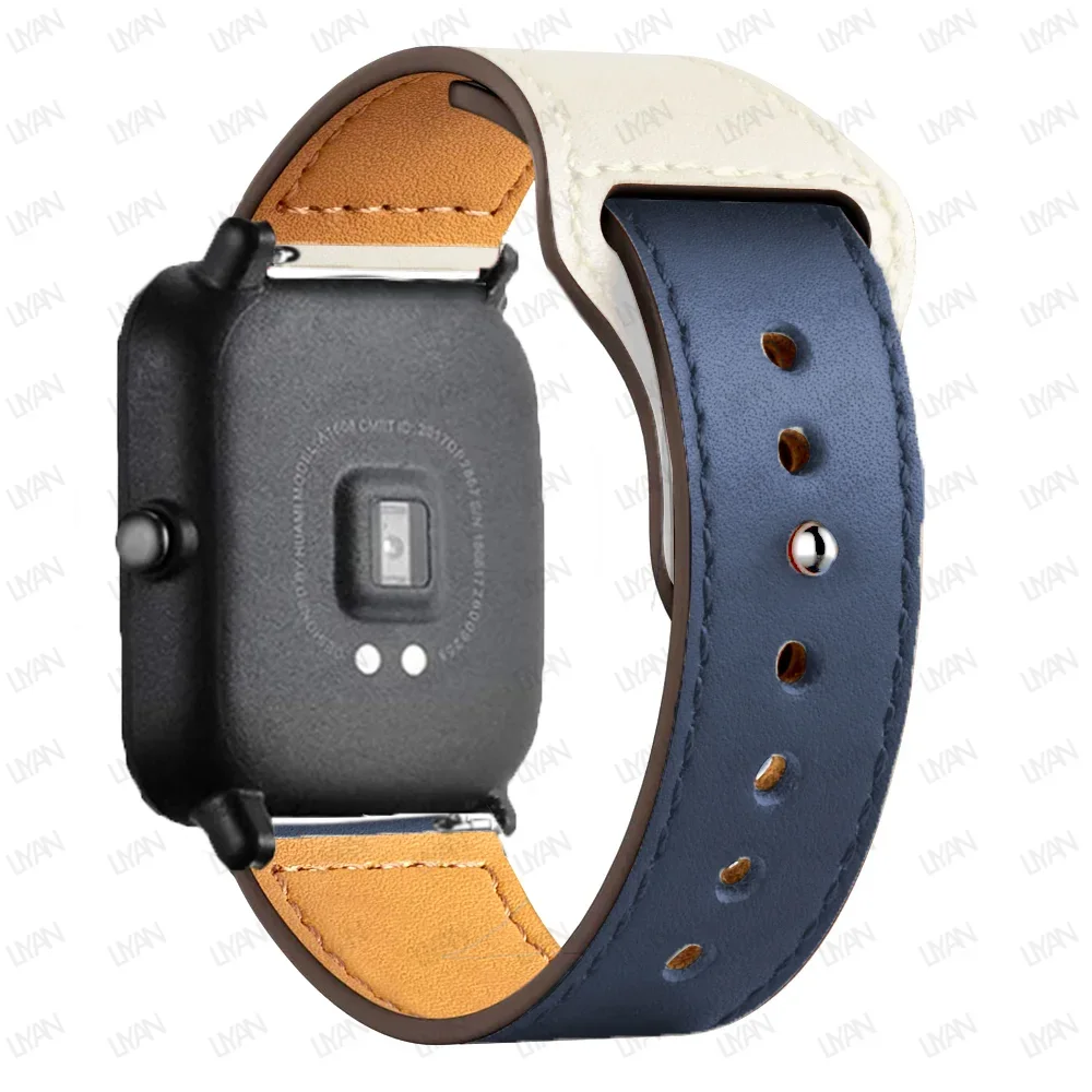 Premium Leather Watch Band - 20mm/22mm Strap