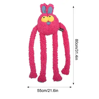 Dog Chew Toy Stuffed Dog Toys Pet Squeaky Toys Interactive Plush Puppy Chew Toy For Boredom Relief Teeth Cleaning Playing 6