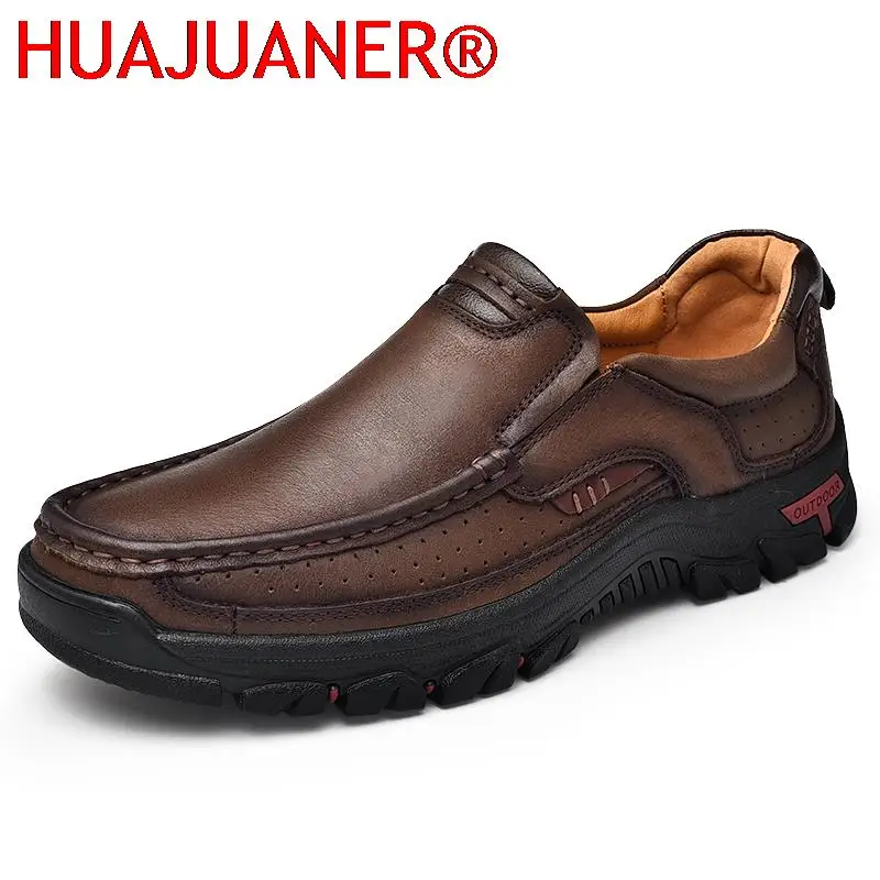 

Tooling Luxury Men Shoes High Quality Men's Casual Shoes Genuine Leather Outdoor Shoes Brand Business Loafers Slip on Footwear