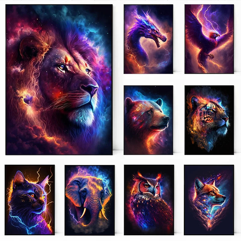 

Животные, звезда, Лев, Современная фотография, Сова, тигр, медведь, Абстрактная Картина на холсте, настенные картины, Декор для дома, гостиной