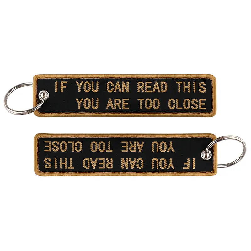 1pcs Computer Pop-up Window Quotes Embroidered Keys Tag Keychains For Motorcycles Backpack Fashion Key Ring Accessories Gifts - Image 38