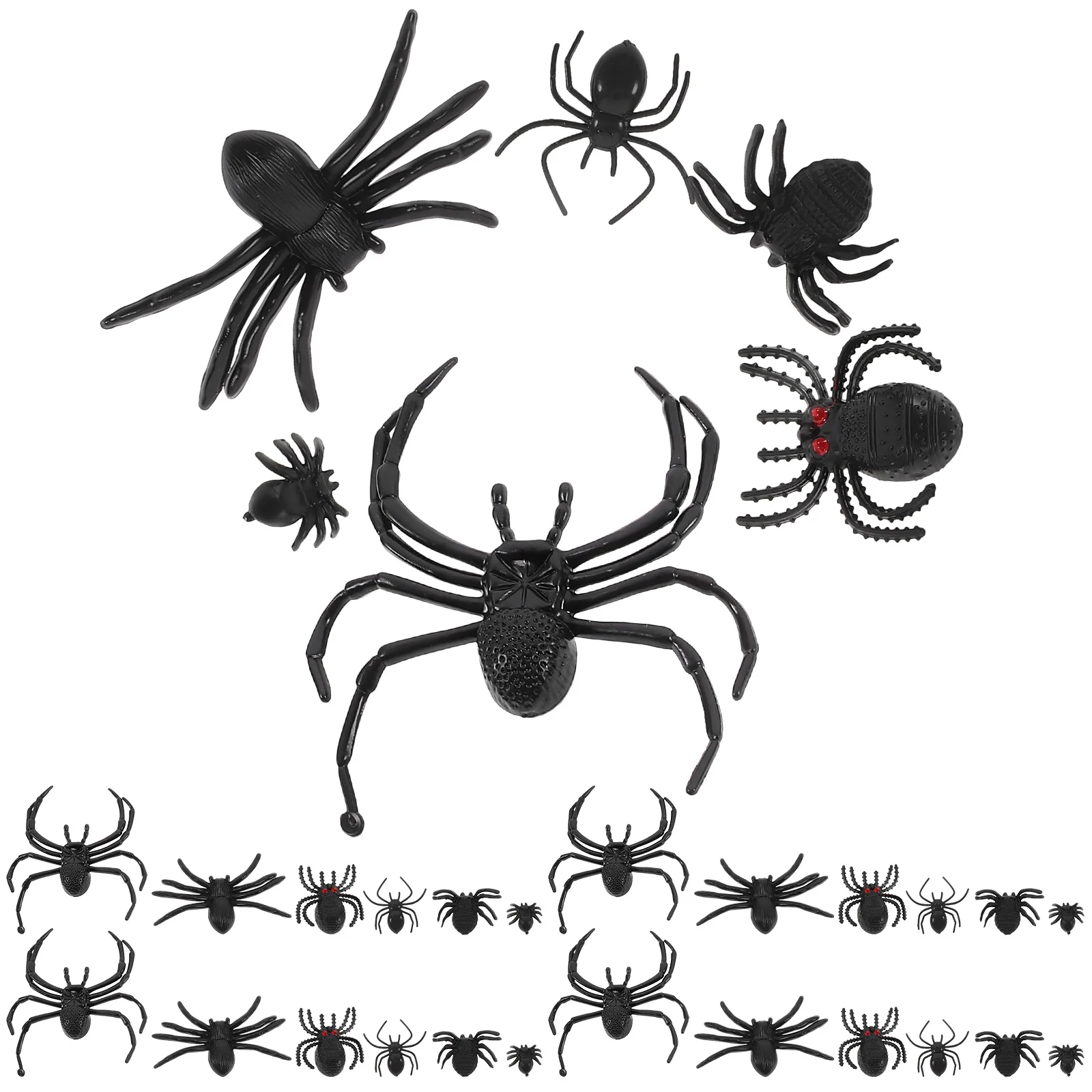 

70 шт., игрушка-паук для розыгрыша