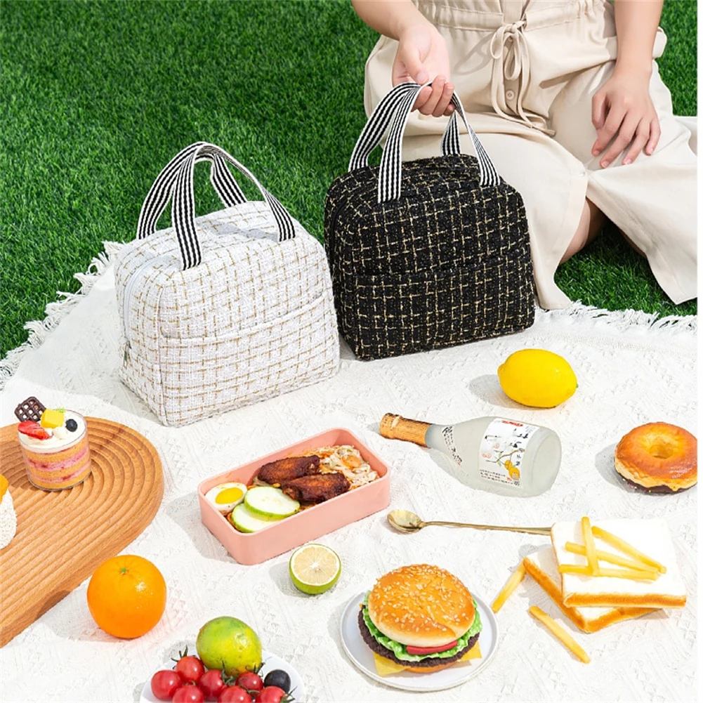 

Portable Lunch Bags Thermal Insulation Lunch Box Storage Bag Children's School Lunch Box Bag Picnic Storage Large Capacity Tote