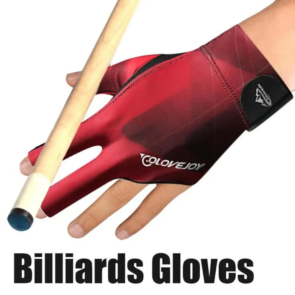 Wear-resistant Elasticity Billiard Accessories Billiards Gloves Three Finger Gloves Open 3 Fingers Gloves Anti Skid Gloves