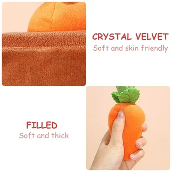 Dogs Carrot Snuffle Mat Interactive Pet Stress Relief Dogs Chew Toys with Non-Slip Bottom for Dog Cat Eliminating Boredom Stress 6