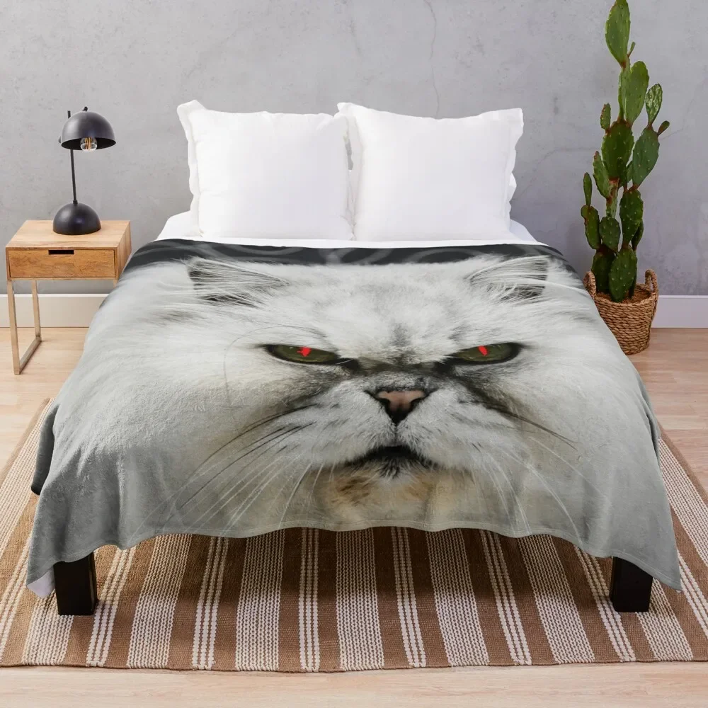 

Persian cat / Swiss Artwork Photography Throw Blanket Plaid on the sofa blankets ands Thins Bed Fluffys Large Blankets