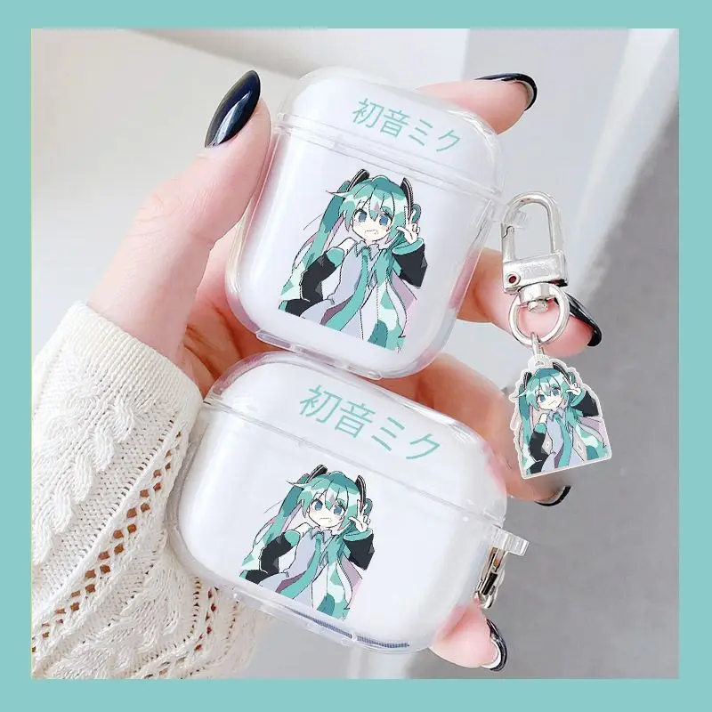 Hatsune Miku Earphone Clear Case for AirPods 1/2 3 Pro 2 Anime